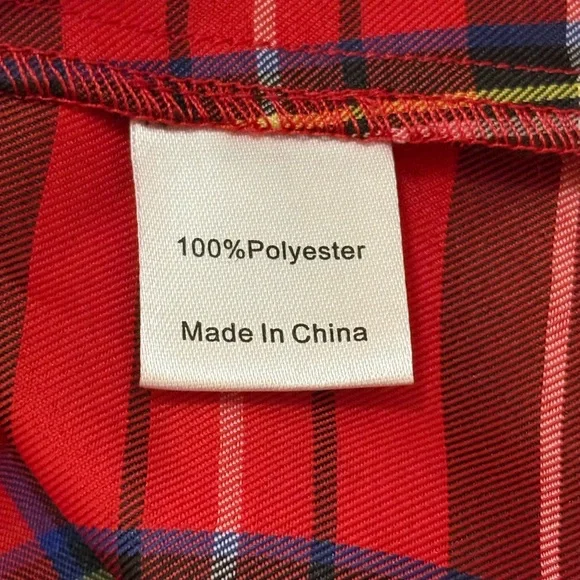 Tuckernuck NWT Royal Stewart Tartan Faye blouse women’s size XXL - Picture 7 of 8